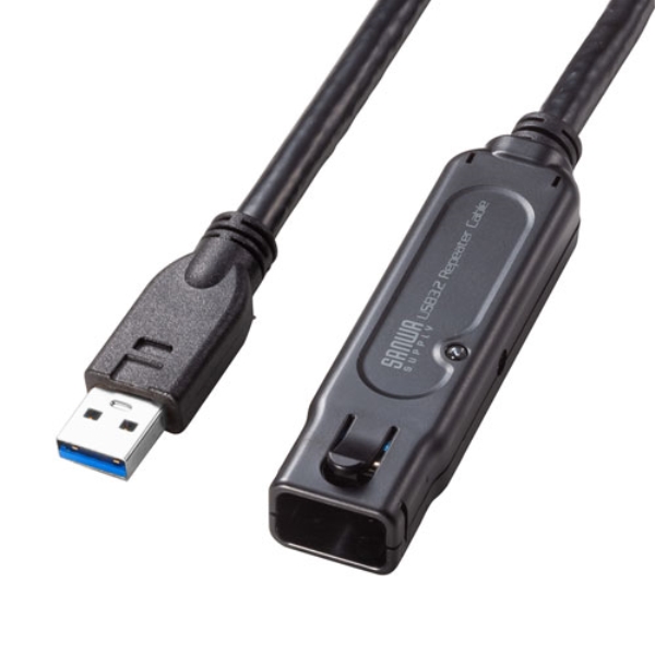 USB3.2アクティブリピーターケーブル 10m(抜け止めロック機構付き) KB-USB-RLK310