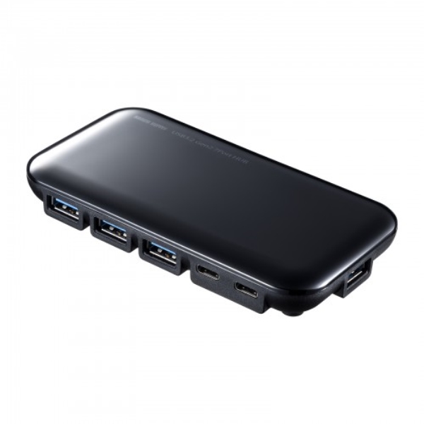 USB3.2 Gen2対応 Type-C 7ポートハブ USB-3TCH38BK