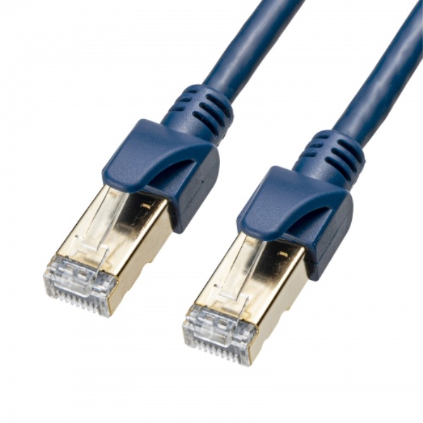 カテゴリ6Aハンダ産業用LANケーブル(ネイビーブルー・2m) KB-H6A-02NV