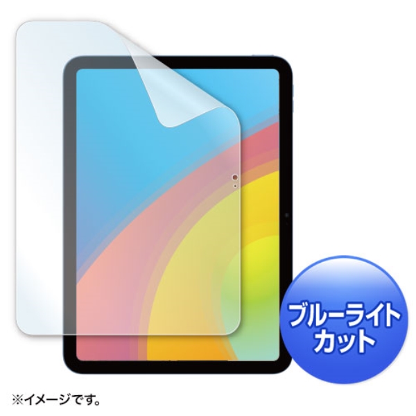 第10世代iPad10.9インチ用ブルーライトカット指紋防止光沢フィルム LCD-IPAD22BC