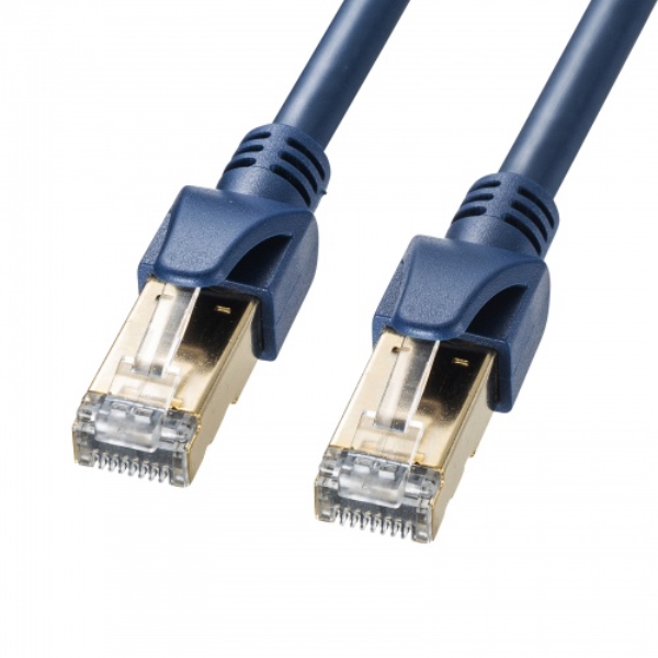 カテゴリ6A SFTPハンダ産業用LANケーブル(ネイビーブルー・1m) KB-HS6A-01NV
