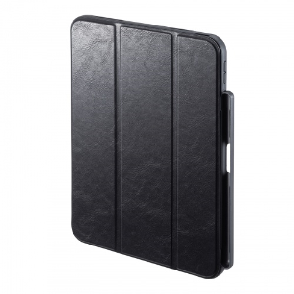 iPad10.9インチ Apple Pencil第1世代収納ポケット付きケース PDA-IPAD1914BK