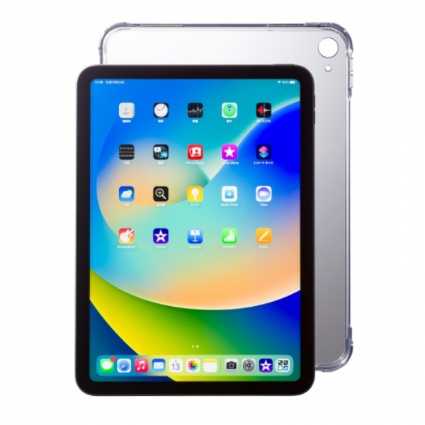 第10世代iPad 10.9インチ用クリアハードケース PDA-IPAD1902CL