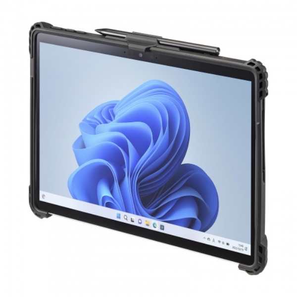 Surface Pro 9用耐衝撃ケース(ハンドベルト・ペンホルダー付き) PDA-SF10BK