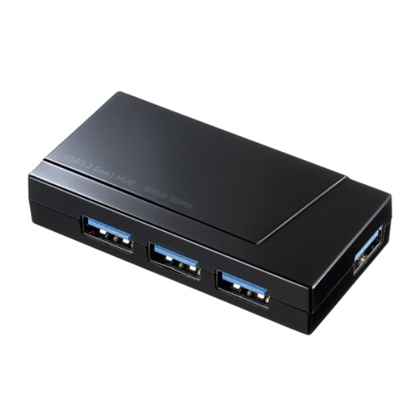 USB3.2 Gen1 4ポートハブ(4ポート・セルフ/バスパワー両用) USB-3H418BKN