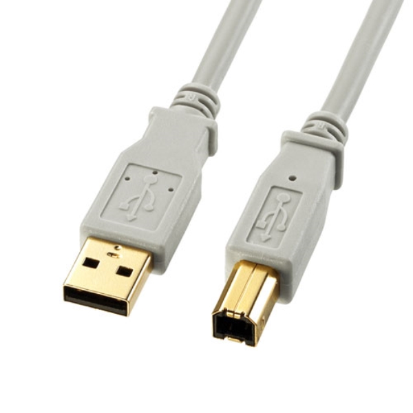 USB2.0ケーブル(ライトグレー・4m) KU20-4HK2