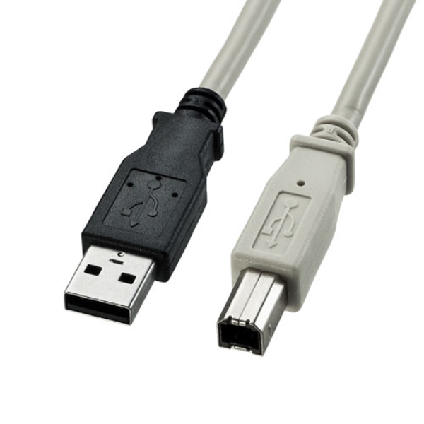 USB2.0ケーブル(ライトグレー・3m) KU20-3K2