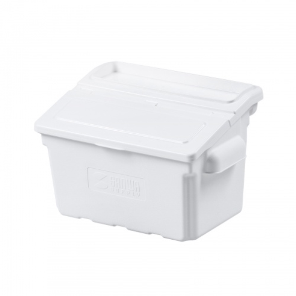 3段式ワゴン用蓋付きサイドBOX(小・ホワイト) CART-FA3ST2W