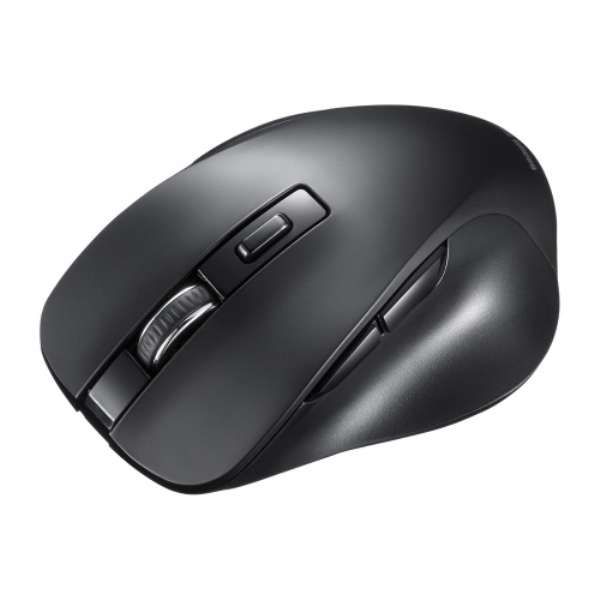 BluetoothブルーLEDマウス(5ボタン・ブラック) MA-BB518BK