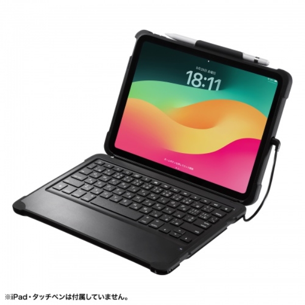 iPad 第10世代専用ケース付きキーボード タイプCケーブル接続 SKB-IP6BK