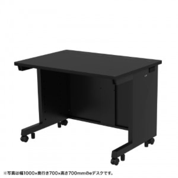 eデスク(ブラック) W1000×D650×H720【受注生産品】 ED-SK10065BK72