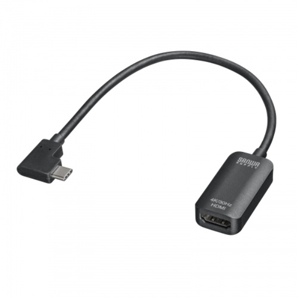 USB Type C(L型)-HDMI変換アダプタ(4K/30Hz) AD-ALCHD02L
