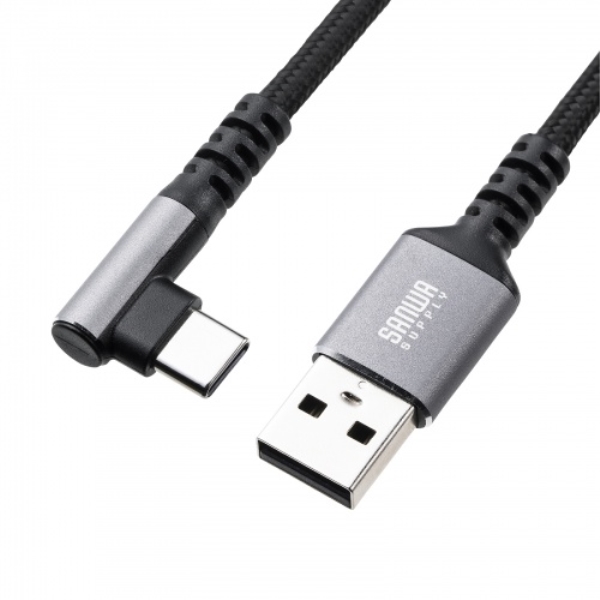 USB 2.0 Type-Cケーブル(C-A・L型・2m) KU-CAL20TK