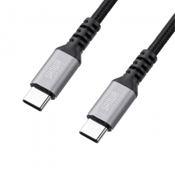 USB 2.0 Type-Cケーブル(C-C・ストレート・60W・2m) KU-CCP6020TK