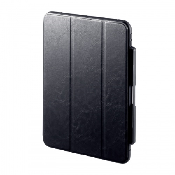 iPad Air 11インチ(M2/2024)用タッチペン収納ポケット付きケース PDA-IPAD1714BK2