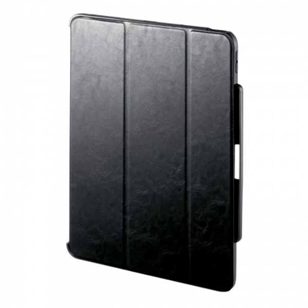 iPad Air 13インチ(M2/2024)用タッチペン収納ポケット付きケース PDA-IPAD2114BK