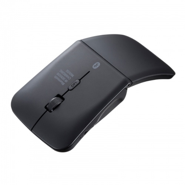 静音Bluetooth5.0 IR LEDマウス(3ボタン・薄型) MA-BIS3116BK