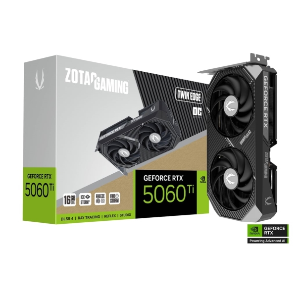 グラフィックボード ZOTAC GAMING GeForce RTX 5060 Ti 16GB Twin Edge OC ZT-B50620H-10M
