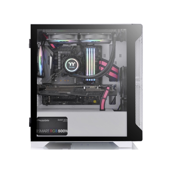 Thermaltake S100 ガラスPCケース ホワイト SSD.電源付き 強化ガラス採用で安価な白いPCケースThermaltake S100 TGを