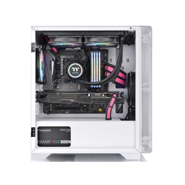 Thermaltake S100 ガラスPCケース ホワイト SSD.電源付き ThermaltakeThermaltake S100 Tempered Glass Micro Chassis