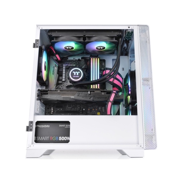 Thermaltake ミニタワー型PCケース S100 TG Snow Edition CA-1Q9