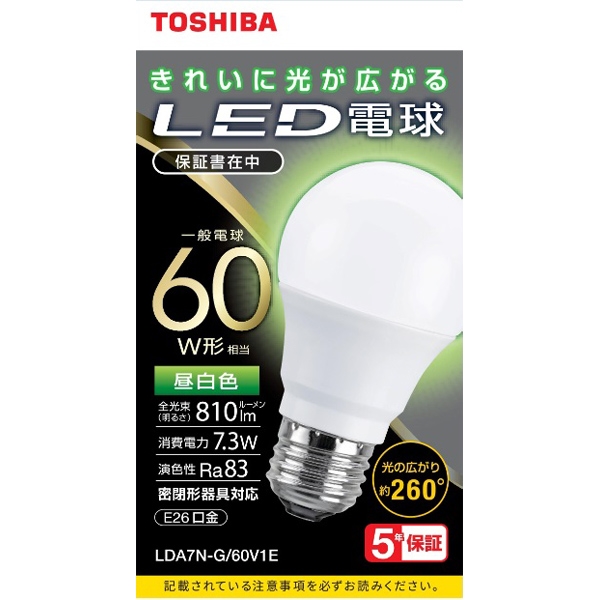 LEDd ʓd` A`E26 S260x 60W` F LDA7N-G/60V1E