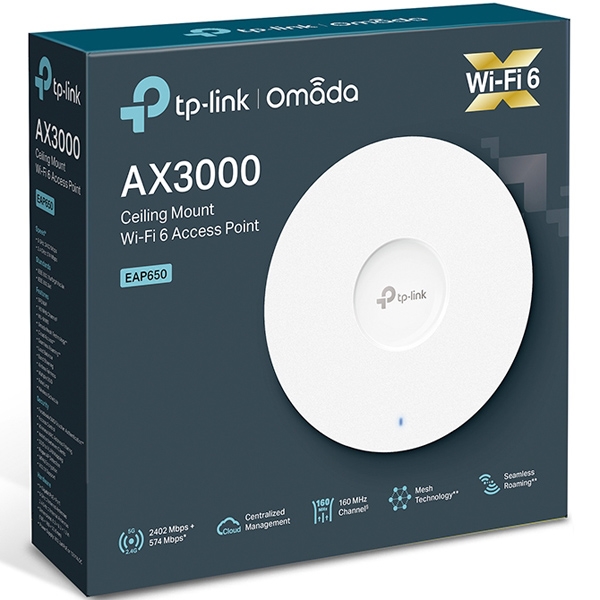 TP-LINK AX3000 シーリング Wi-Fi 6 アクセスポイント EAP650(EU) - NTT-X Store