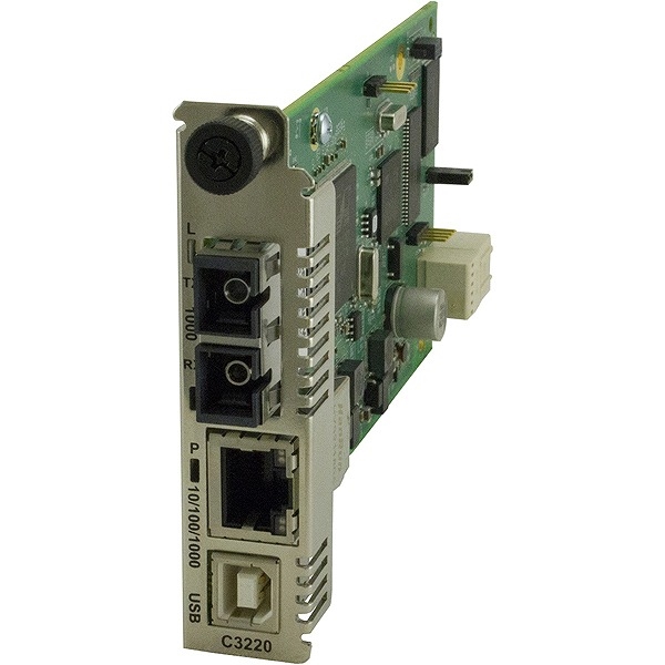 1000Base-LX/10/100/1000Base-T(RJ-45)/SC/VO[h/1310nm/10km C3220-1014