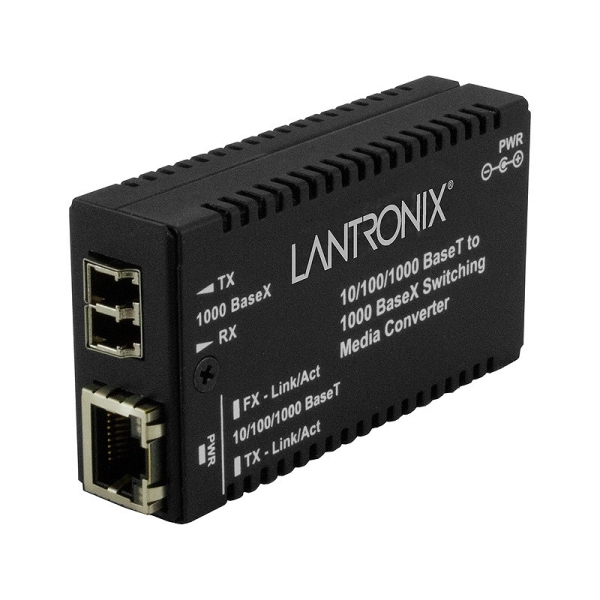 10/100/1000Base-T (RJ-45) [100 m/328 ft.] to 1000Base-SX 850nm multimode (LC) [62.5/125m:220m][50/125m:550m] M/GE-PSW-SX-01(LC)