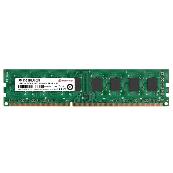 PC3-10600 (DDR3-1333) Ή 240 s CL9 1.5V DDR3 U-DIMM 2GB JM1333KLU-2G