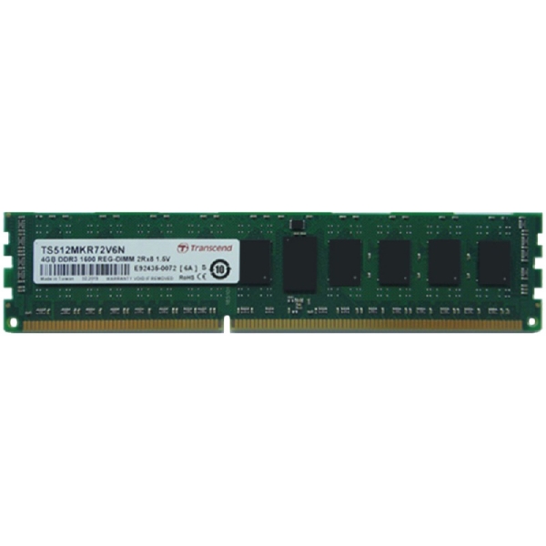 4GB DDR3 1600 REG-DIMM 2Rx8 256Mx8 CL11 1.5V TS512MKR72V6N