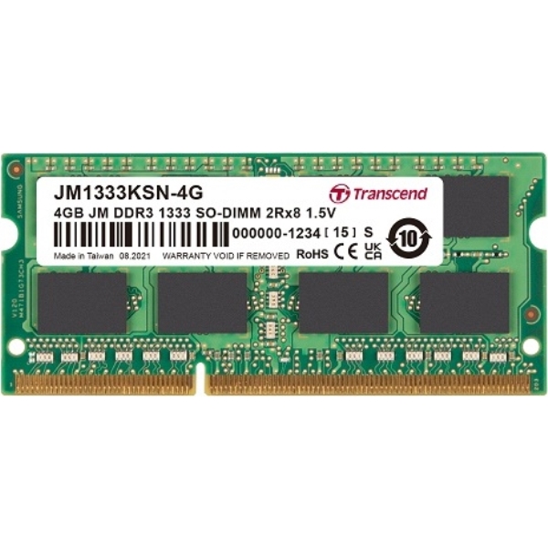 PC3-10600 (DDR3-1333) Ή 204 s CL9 1.5V DDR3 SO-DIMM 4GB JM1333KSN-4G