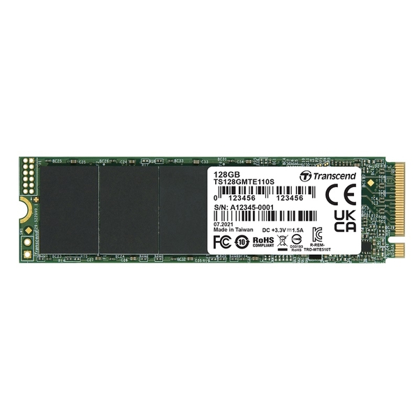 SSD NVMe M.2 Type2280 PCIe Gen3×4 128GB TS128GMTE110S