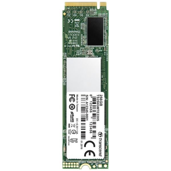 256GB M.2 2280 PCIe Gen3x4 NVMe 3D with Dram TS256GMTE220S