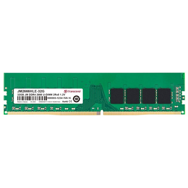 32GB JM DDR4 2666 U-DIMM 2Rx8 2Gx8 CL19 1.2V JM2666HLE-32G