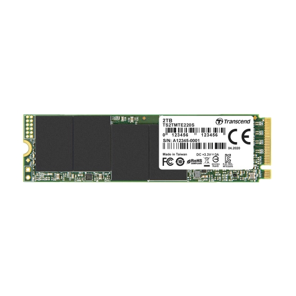 2TB M.2 2280 PCIe Gen3x4 NVMe 3D with Dram TS2TMTE220S