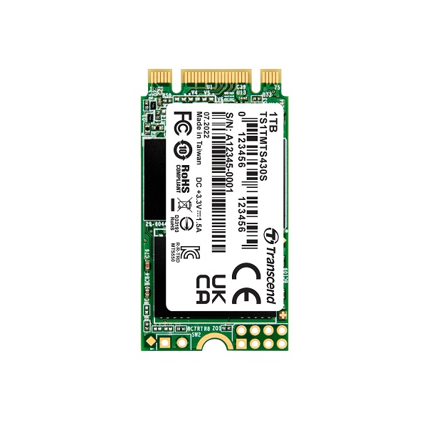 1TB M.2 2242 SSD SATA3 B+M Key TS1TMTS430S