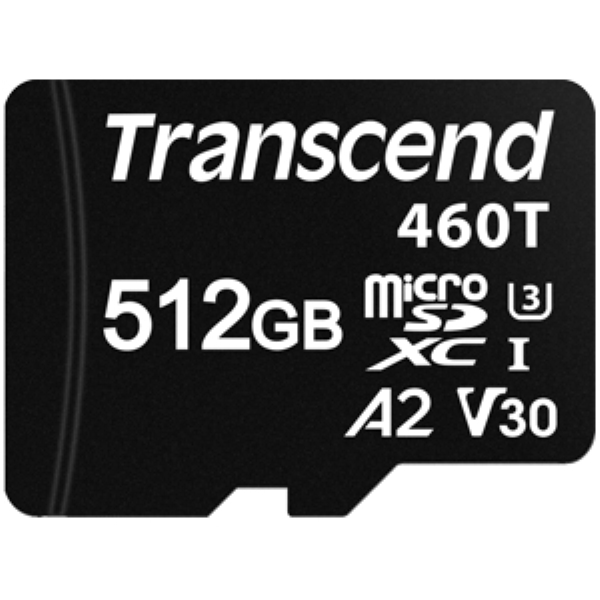 業務用/産業用 組込向け microSDXCカード 512GB U3 V30 A2 P/Ecycle:3K 高品質 3D NAND BiCS5 TBW:1343TB 3年保証 TS512GUSD460T