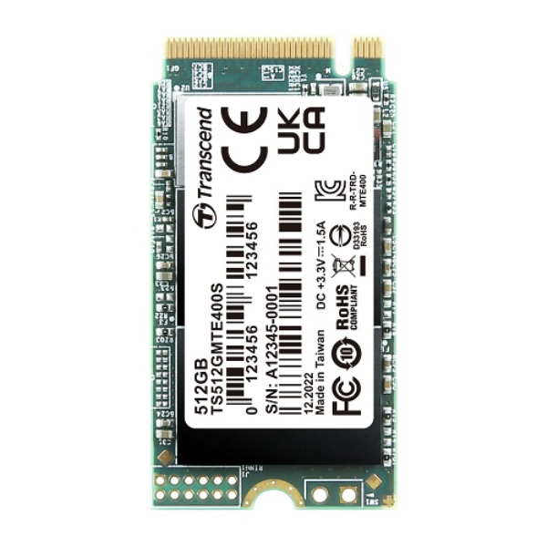 512GB M.2 2242PCIe Gen3x4 NVMe 3D DRAM-less TS512GMTE400S