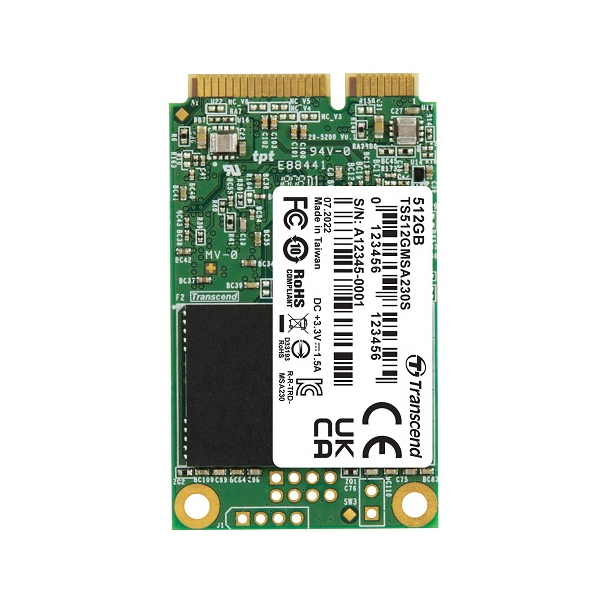 512GB mSATA SSD SATA3 3D TS512GMSA230S