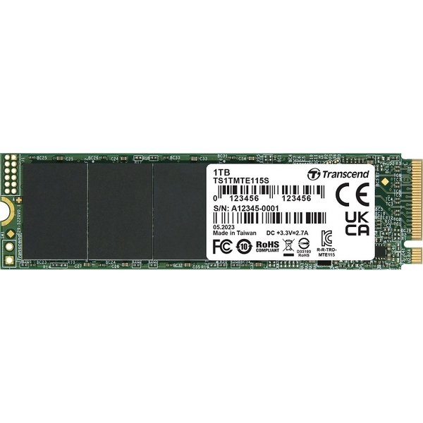 M.2 2280 NVMe PCIe Gen3 x4 1TB TS1TMTE115S