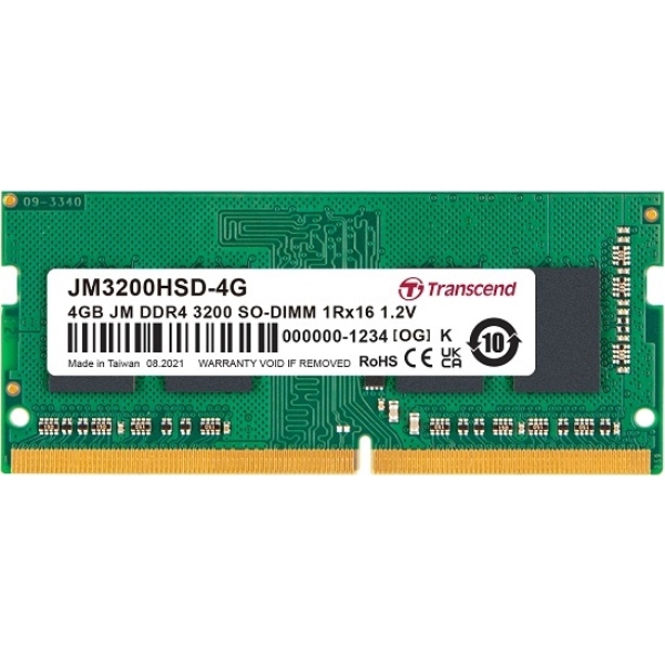 PC4-25600 (DDR4-3200) Ή 260s CL22 1.2V DDR4 SO-DIMM 4GB JM3200HSD-4G