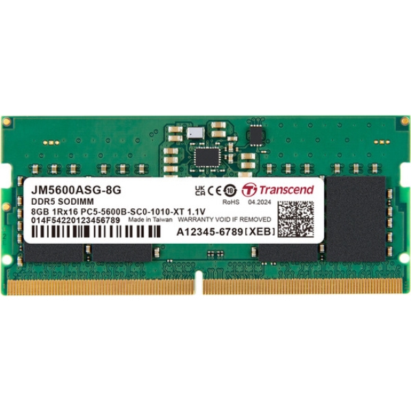 PC5-44800 (DDR5-5600) Ή 262s CL46 1.1V DDR5 SO-DIMM 8GB JM5600ASG-8G