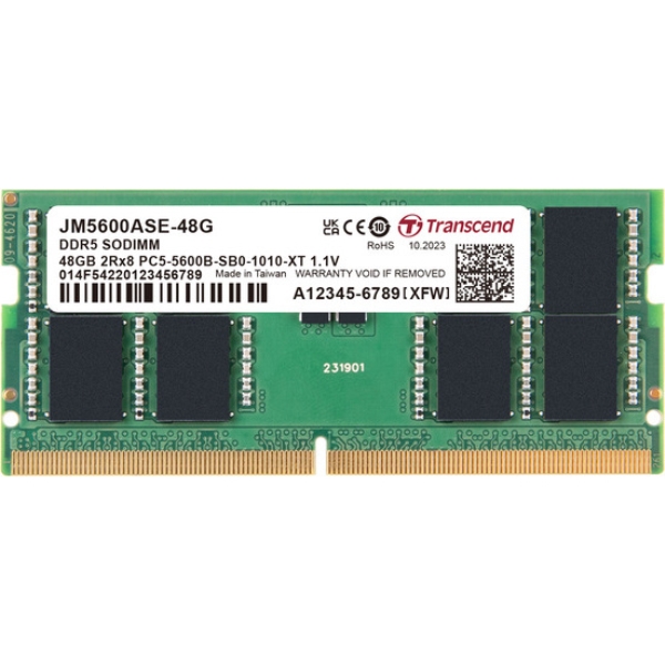 PC5-44800 (DDR5-5600) Ή 262s CL46 1.1V DDR5 SO-DIMM 48GB JM5600ASE-48G