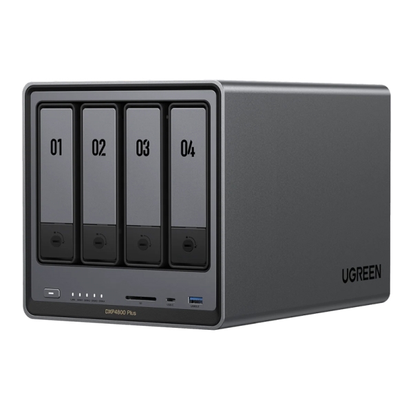 ��12���� Pentium Gold 5�R�ACPU���� 2.5GbE×1 10GbE×1 4�x�CNAS �f�B�X�N���X���f�� DDR5 8GB�������W�� 2�N�ۏ� DXP4800 Plus