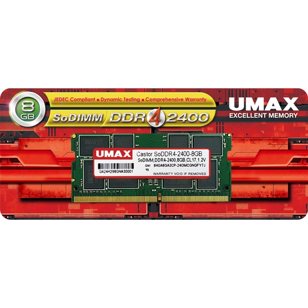 m[gPCp[ SO-DIMM DDR4-2400 8GB 1g UM-SODDR4S-2400-8G