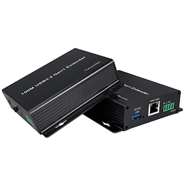 CAT-6a LANケーブル利用/USB3.2 Gen1/2.0/1.1対応エクステンダー(Host/Deviceセット) SSA321-100
