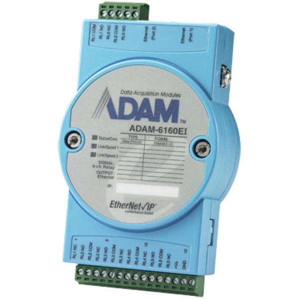 ADAM-6100V[Y Ethernet/IP[gI/O 6ch [o̓W[ ADAM-6160EI-AE