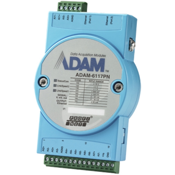 ADAM-6000V[Y 8ch ≏AiO PROFINET W[ ADAM-6117PN-AE