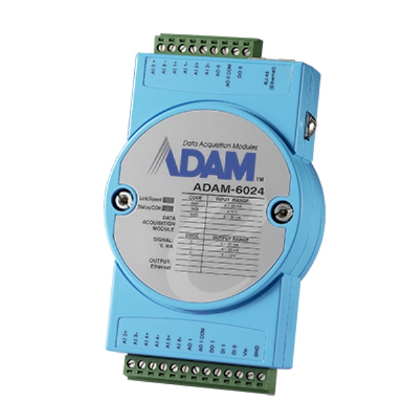 ADAM-6024 C[Tlbg [g I/O 12ch ≏jo[TI/O Modbus/TCPW[ ADAM-6024-D